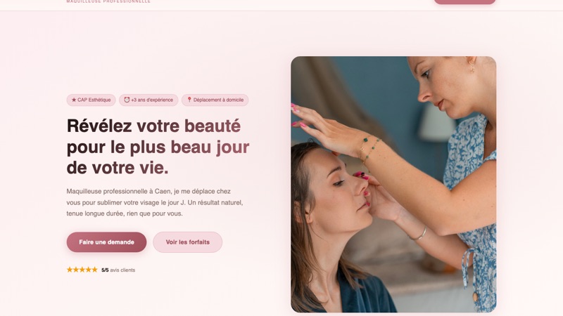 Daphné Make Up Artist, maquilleuse professionnelle à Caen