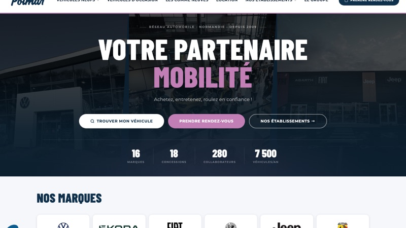 Groupe Polmar, concessions automobiles